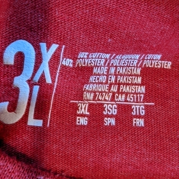 Bass Pro Shops An American Tradition Red Tee XXXL - Picture 3 of 3
